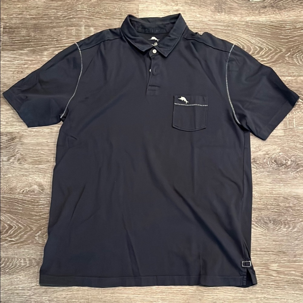 Tommy Bahama Blue Polo Shirt Relaxed Fit